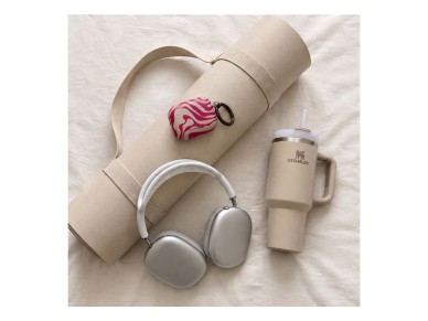 Capa protetora Lamano Tech-Protect para AirPods Pro 3 - Rosa e Bege Capa protetora Lamano Tech-Protect para AirPods Pro 3 - Rosa e Bege