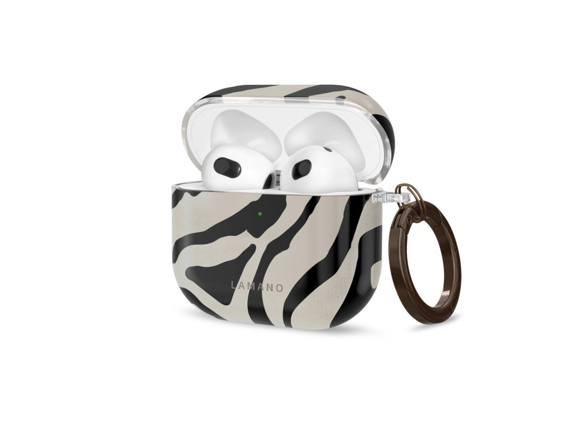 Tech-Protect Lamano case for AirPods 4 / 5 - black and beige