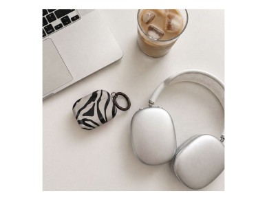 Tech-Protect Lamano case for AirPods 4 / 5 - black and beige Tech-Protect Lamano case for AirPods 4 / 5 - black and beige