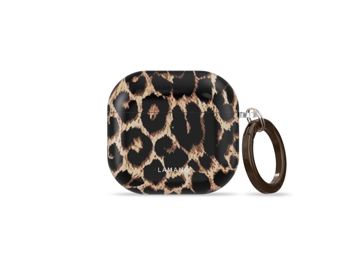Capa Tech-Protect Lamano para AirPods 4/5 - preta e castanha