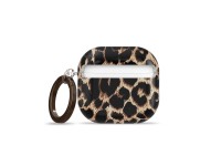 Capa Tech-Protect Lamano para AirPods 4/5 - preta e castanha Capa Tech-Protect Lamano para AirPods 4/5 - preta e castanha