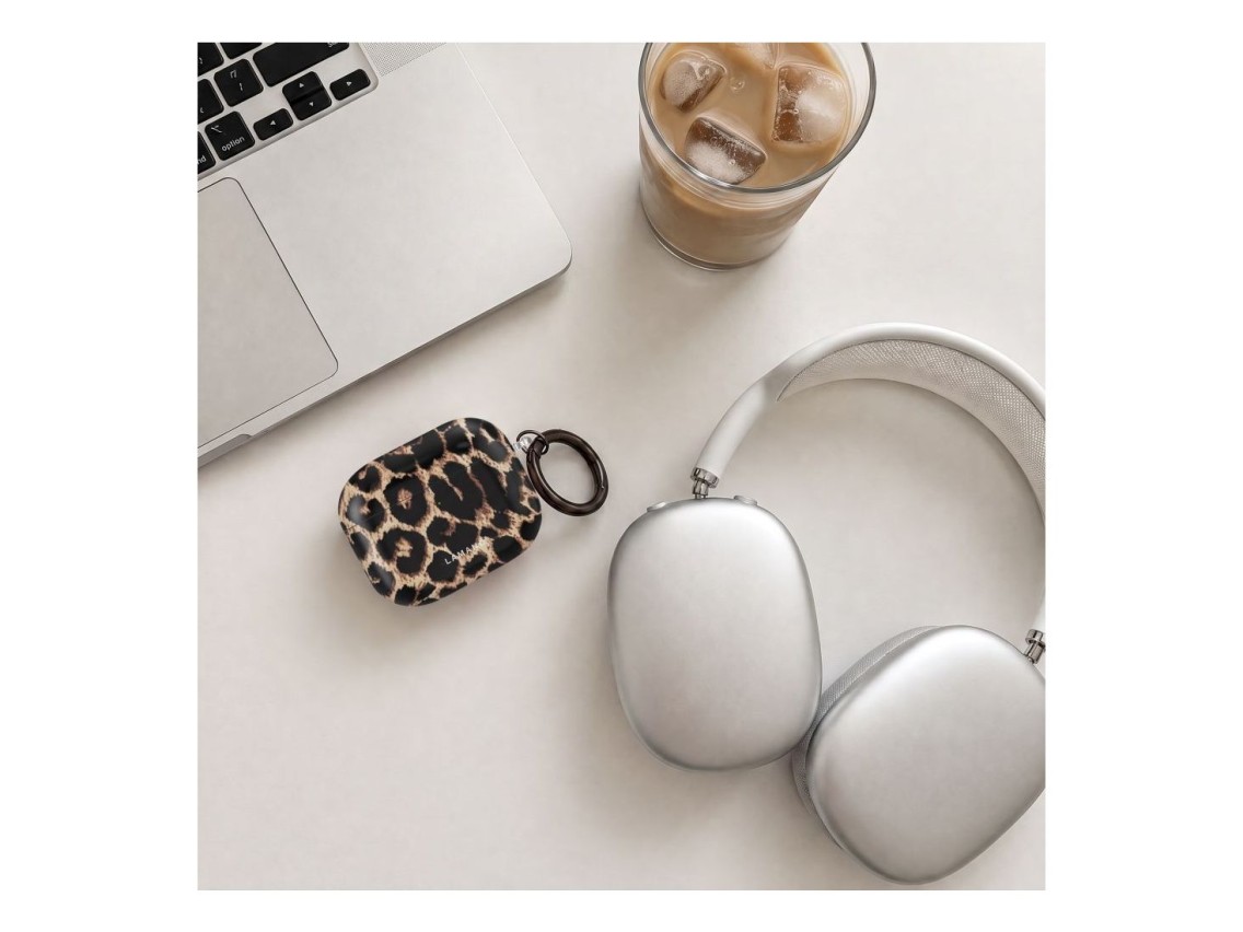 Capa Tech-Protect Lamano para AirPods 4/5 - preta e castanha