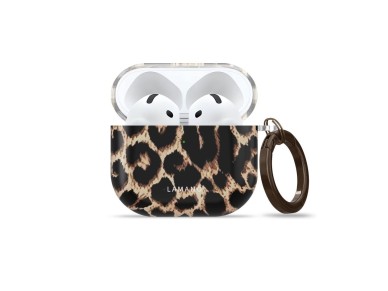 Tech-Protect Lamano case for AirPods 4 / 5 - black and brown Tech-Protect Lamano case for AirPods 4 / 5 - black and brown