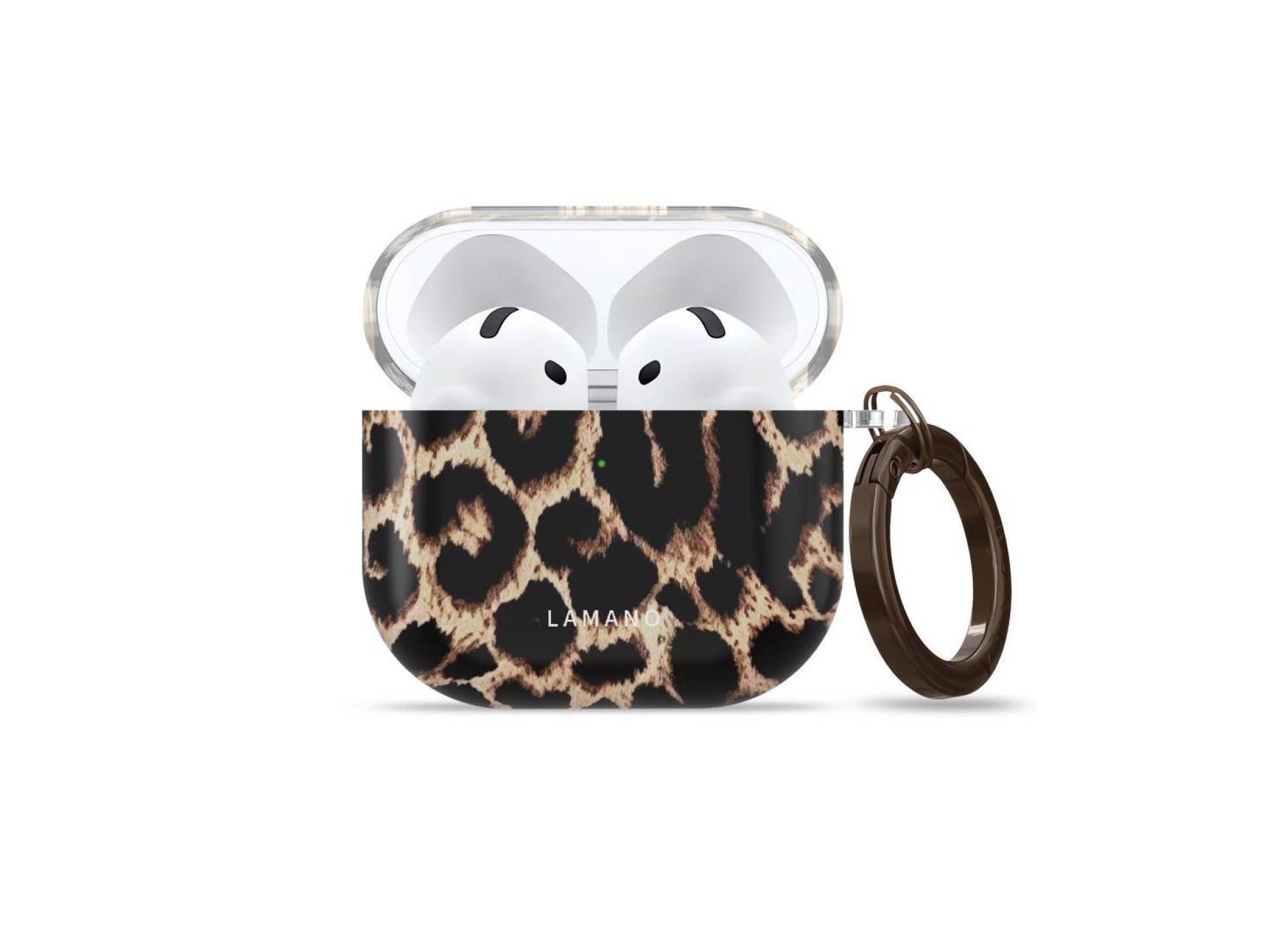 Capa Tech-Protect Lamano para AirPods 4/5 - preta e castanha