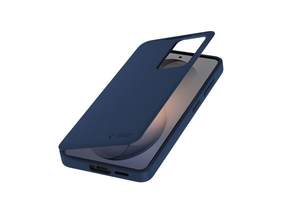 Capa carteira inteligente Tech-Protect para Samsung Galaxy S26 FE - Azul marinho mate