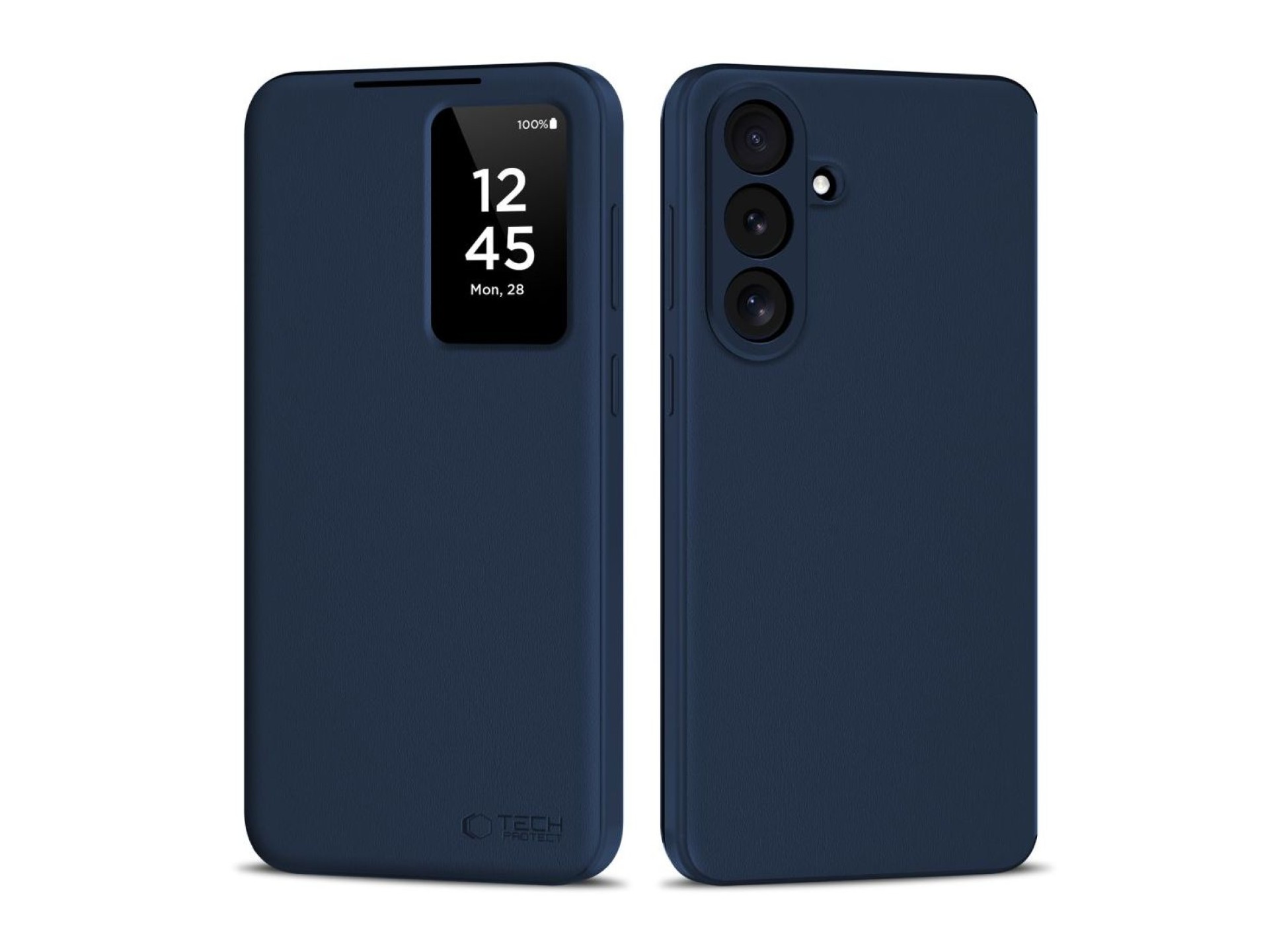 Capa carteira inteligente Tech-Protect para Samsung Galaxy S26 FE - Azul marinho mate