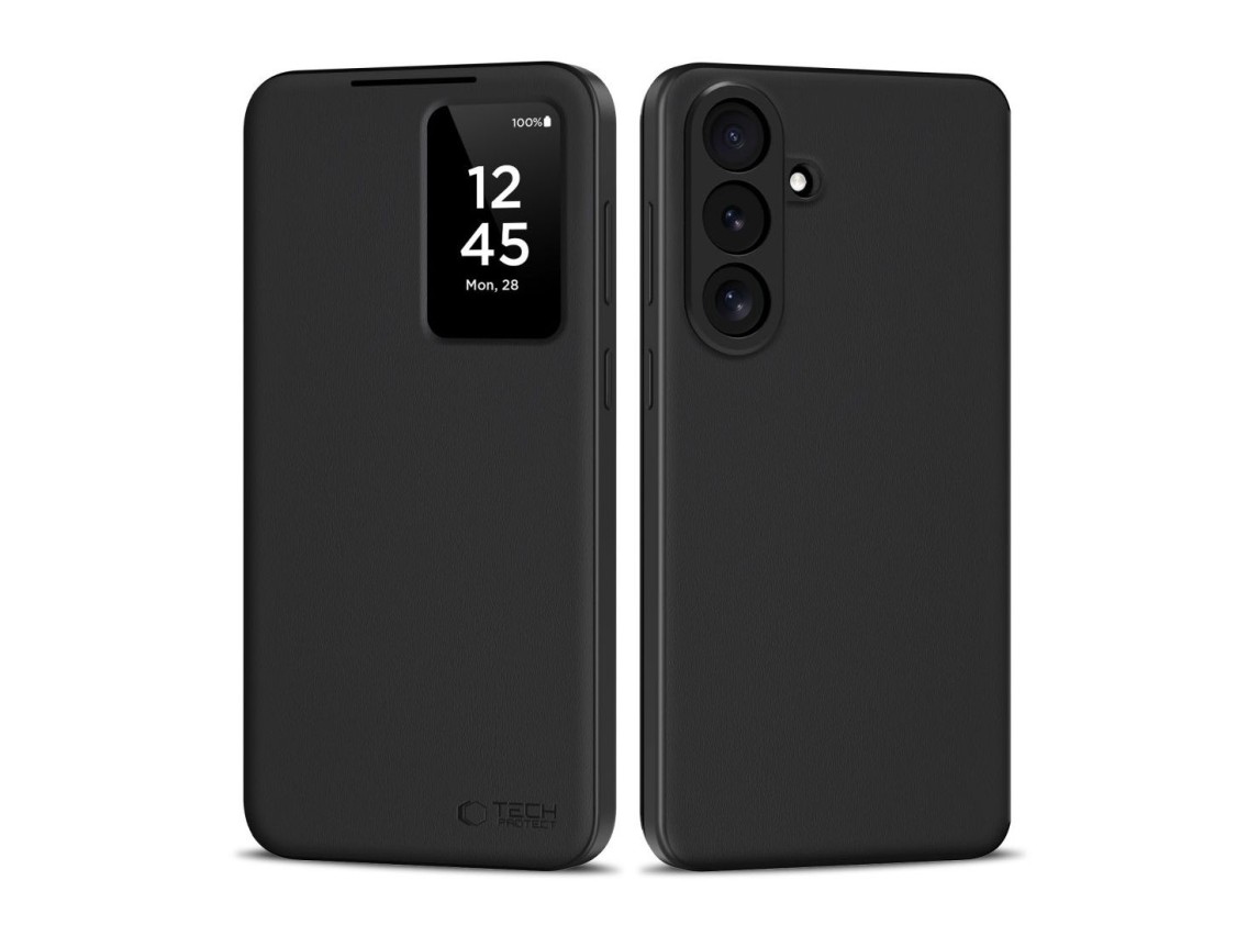 Tech-Protect Smart Wallet Case for Samsung Galaxy S26 FE - Matte Black