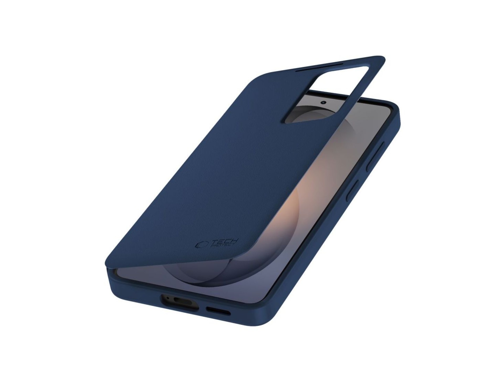 Capa carteira inteligente Tech-Protect para Samsung Galaxy S26 FE - Azul marinho mate