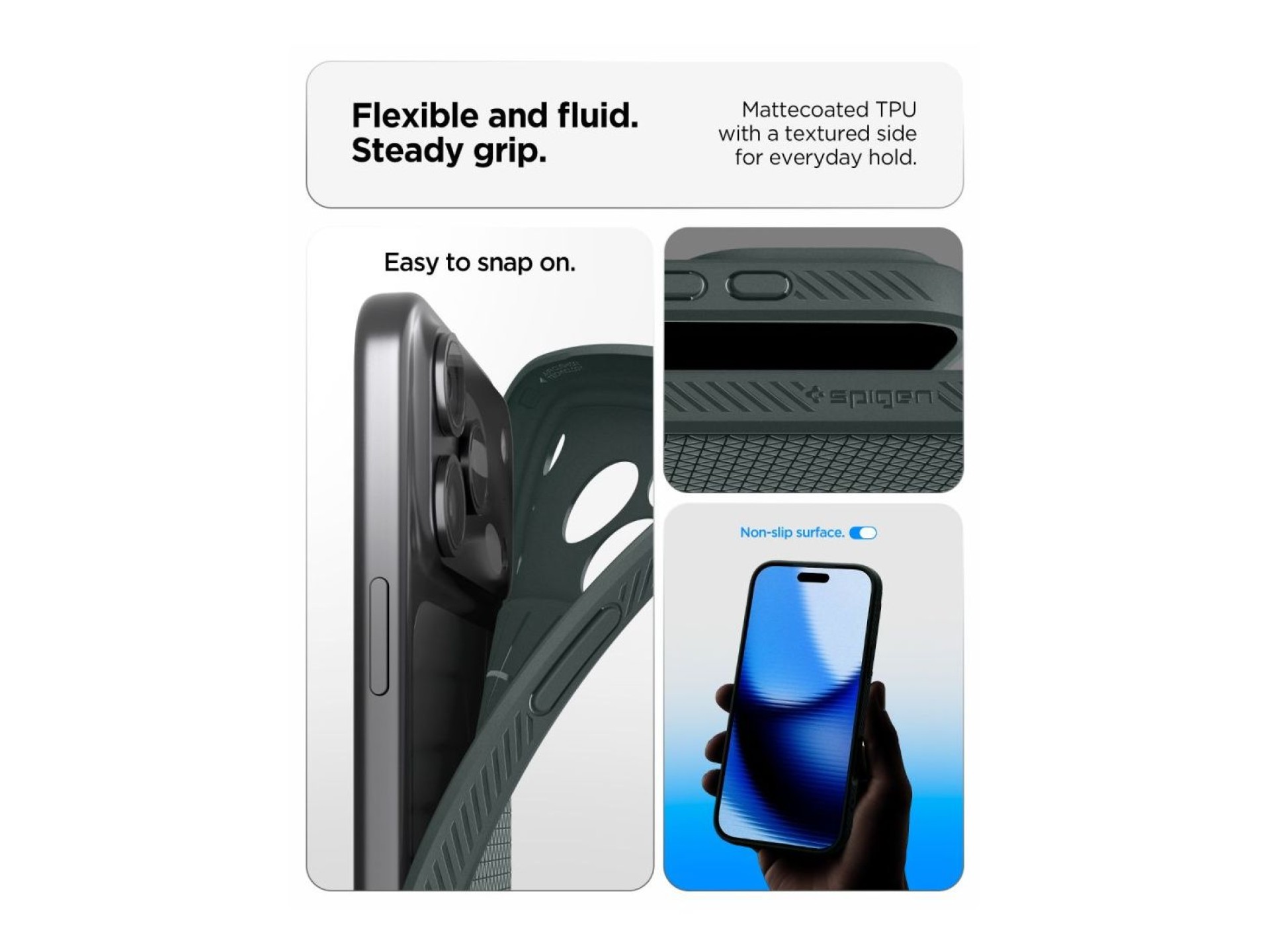 Capa Spigen Athlex Air para iPhone 18 Pro/17 Pro - Verde