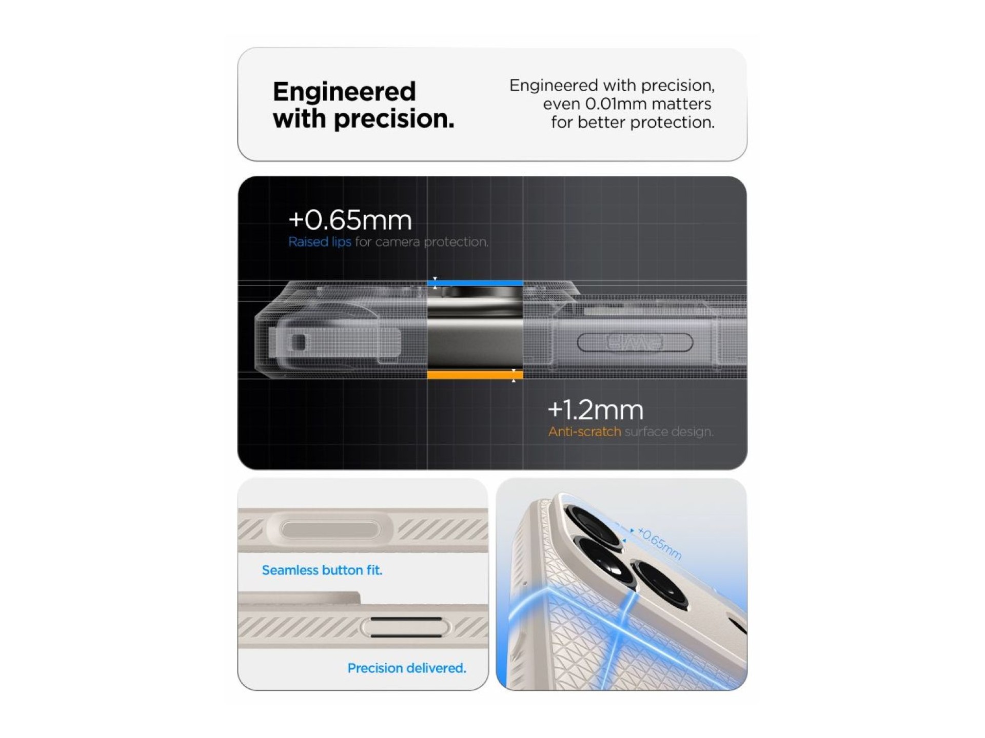 Spigen Liquid Air Case for iPhone 18 Pro / 17 Pro - Titanium