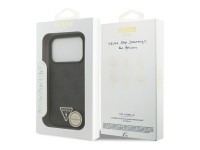 Guess Leather 4G Triangle Strass MagSafe Case for iPhone 18 Pro / 17 Pro - Black Guess Leather 4G Triangle Strass MagSafe Case for iPhone 18 Pro / 17 Pro - Black