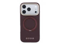Funda Guess Ring Stand 360 Grained Classic Logo MagSafe para iPhone 18 Pro Max / 17 Pro Max - Borgoñ Funda Guess Ring Stand 360 Grained Classic Logo MagSafe para iPhone 18 Pro Max / 17 Pro Max - Borgoñ