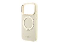 Funda Guess Ring Stand 360 Grained Classic Logo MagSafe para iPhone 18 Pro Max / 17 Pro Max - beige Funda Guess Ring Stand 360 Grained Classic Logo MagSafe para iPhone 18 Pro Max / 17 Pro Max - beige