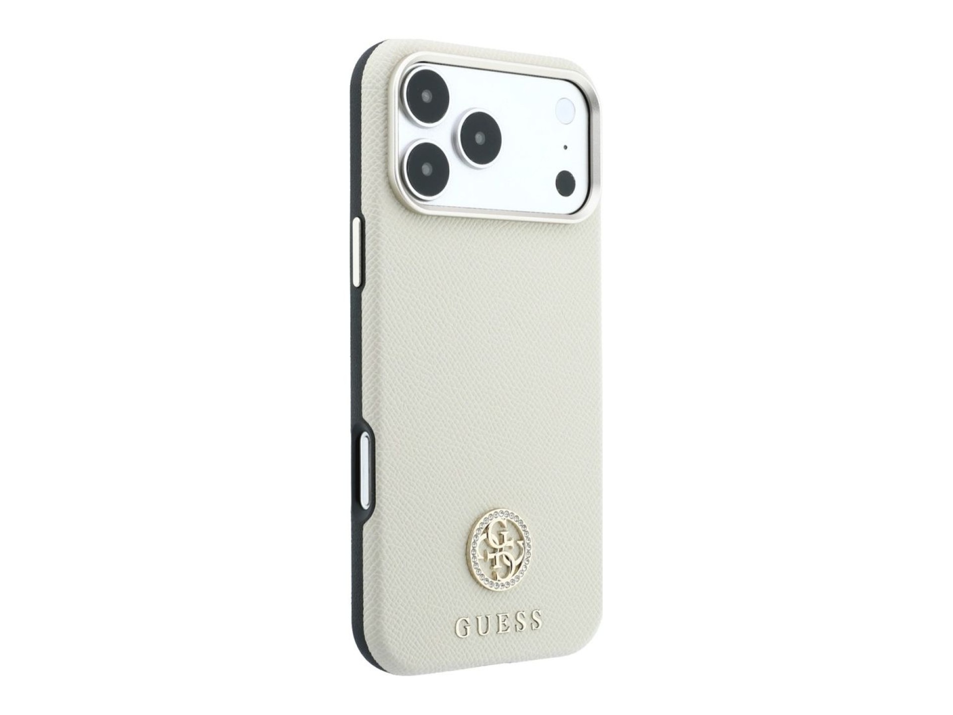 Funda Guess MagSafe redonda con logo Strass y textura granulada para iPhone 18 Pro Max / 17 Pro Max
