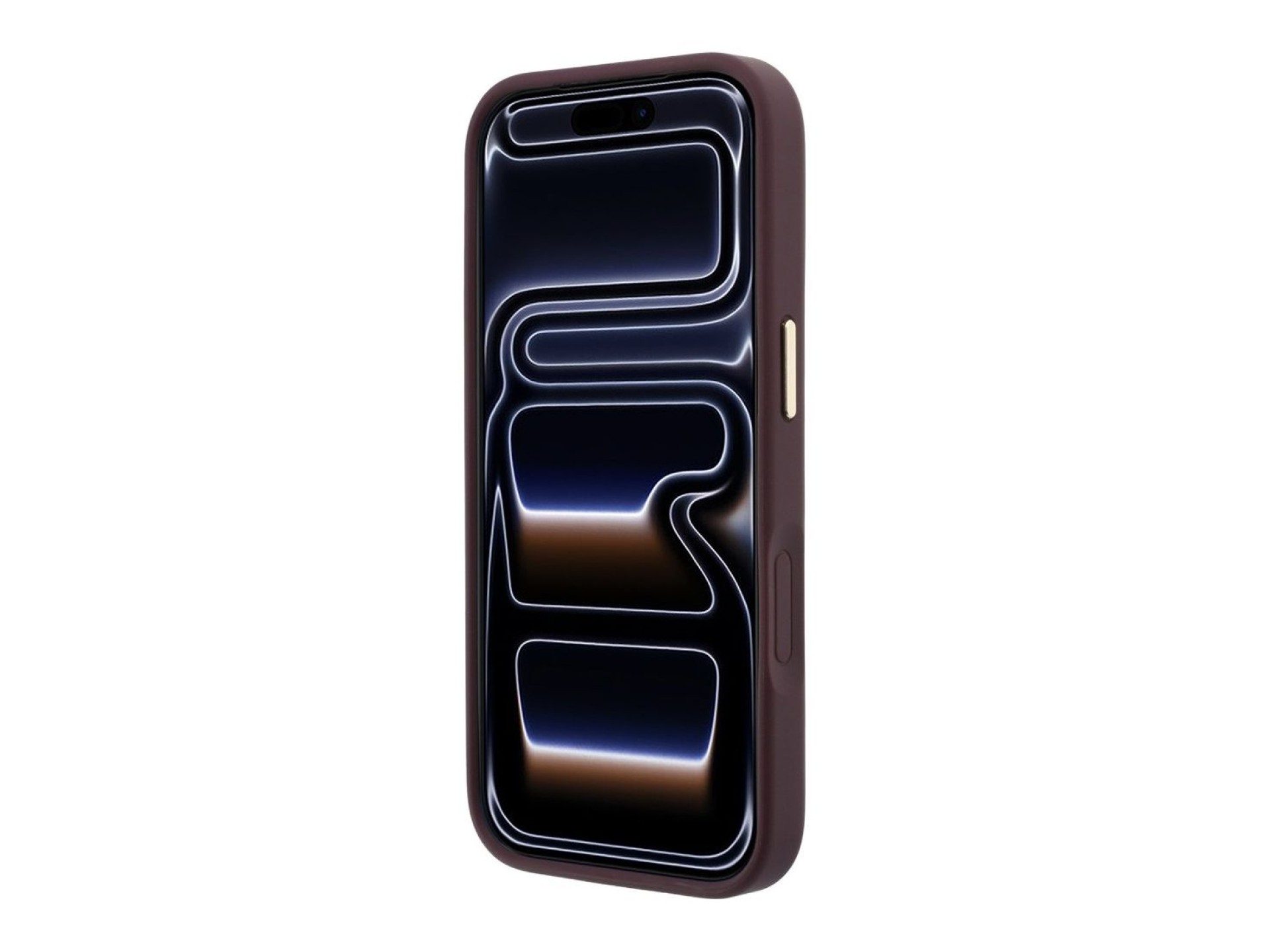 Funda Guess Ring Stand 360 Grained Classic Logo MagSafe para iPhone 18 Pro Max / 17 Pro Max - Borgoñ