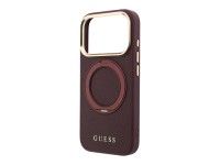Funda Guess Ring Stand 360 Grained Classic Logo MagSafe para iPhone 18 Pro Max / 17 Pro Max - Borgoñ Funda Guess Ring Stand 360 Grained Classic Logo MagSafe para iPhone 18 Pro Max / 17 Pro Max - Borgoñ