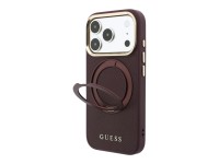 Funda Guess Ring Stand 360 Grained Classic Logo MagSafe para iPhone 18 Pro Max / 17 Pro Max - Borgoñ Funda Guess Ring Stand 360 Grained Classic Logo MagSafe para iPhone 18 Pro Max / 17 Pro Max - Borgoñ