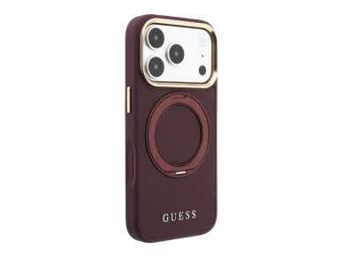 Guess Ring Stand 360 Grained Classic Logo MagSafe Case for iPhone 18 Pro Max / 17 Pro Max - Burgundy Guess Ring Stand 360 Grained Classic Logo MagSafe Case for iPhone 18 Pro Max / 17 Pro Max - Burgundy