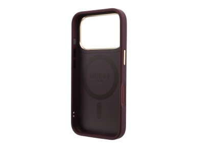 Guess Ring Stand 360 Grained Classic Logo MagSafe Case for iPhone 18 Pro Max / 17 Pro Max - Burgundy Guess Ring Stand 360 Grained Classic Logo MagSafe Case for iPhone 18 Pro Max / 17 Pro Max - Burgundy