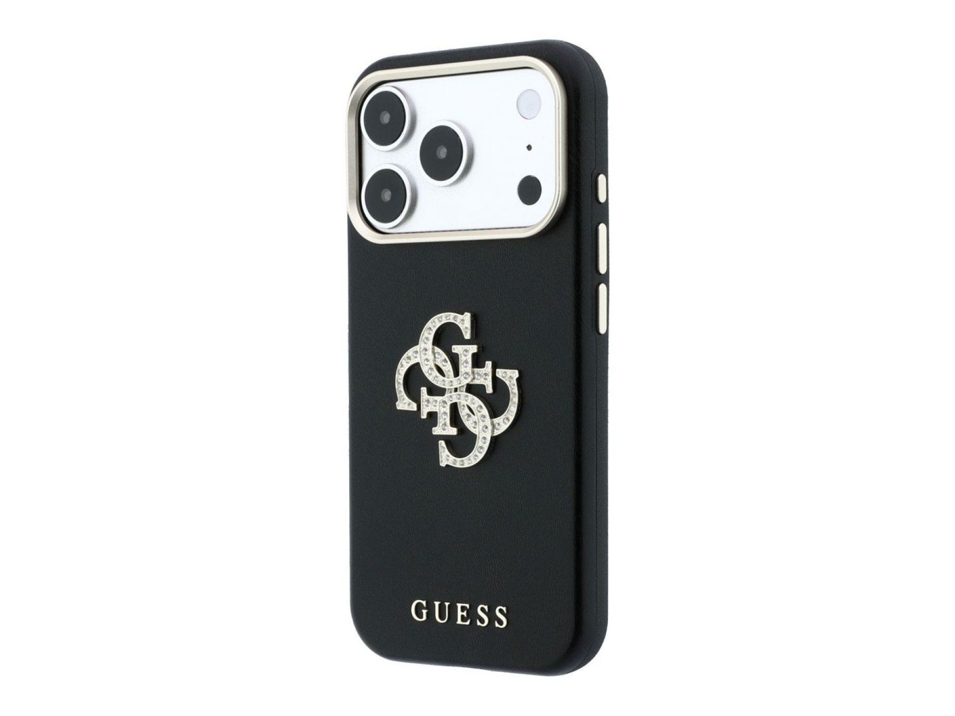Guess Smooth & Big Strass Logo Case for iPhone 18 Pro Max / 17 Pro Max - Black