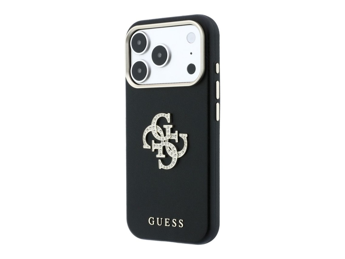Guess Smooth & Big Strass Logo Case for iPhone 18 Pro Max / 17 Pro Max - Black