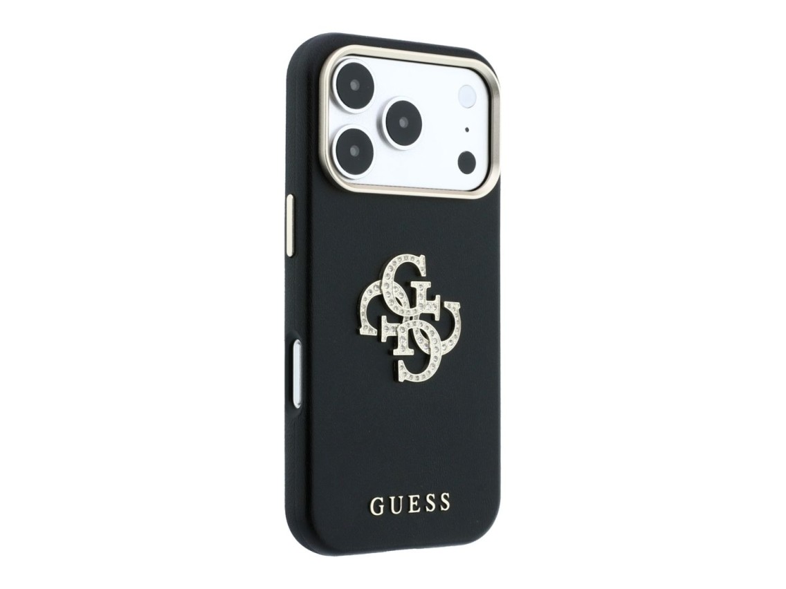 Guess Smooth & Big Strass Logo Case for iPhone 18 Pro Max / 17 Pro Max - Black
