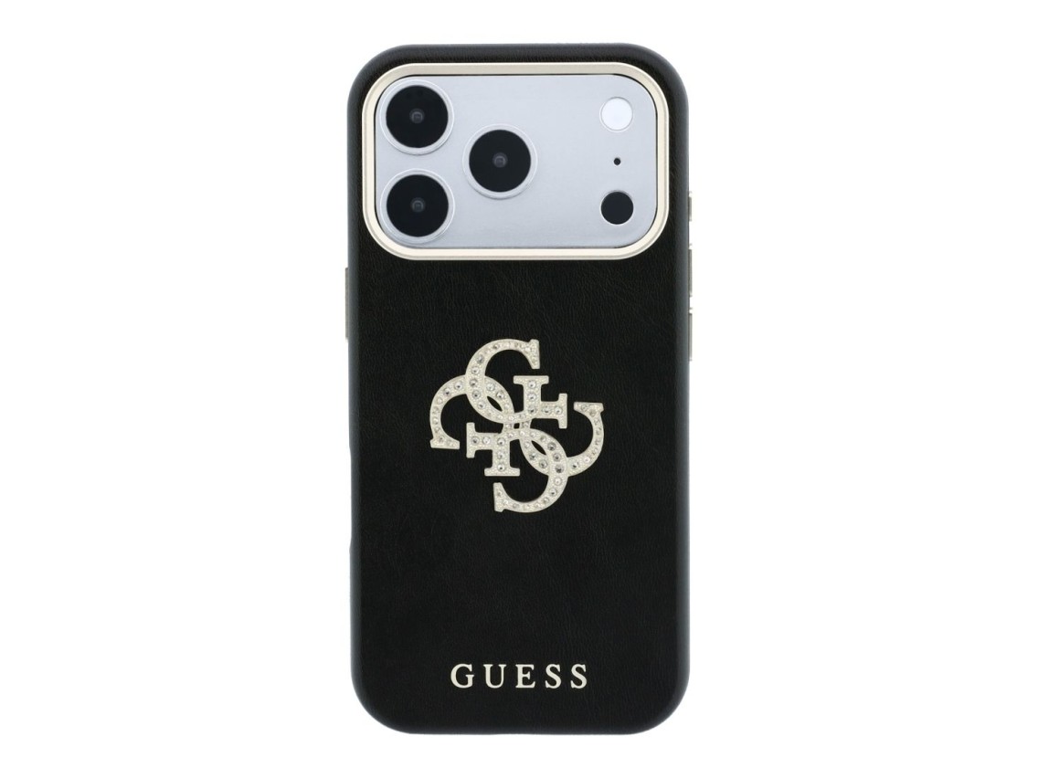 Guess Smooth & Big Strass Logo Case for iPhone 18 Pro Max / 17 Pro Max - Black