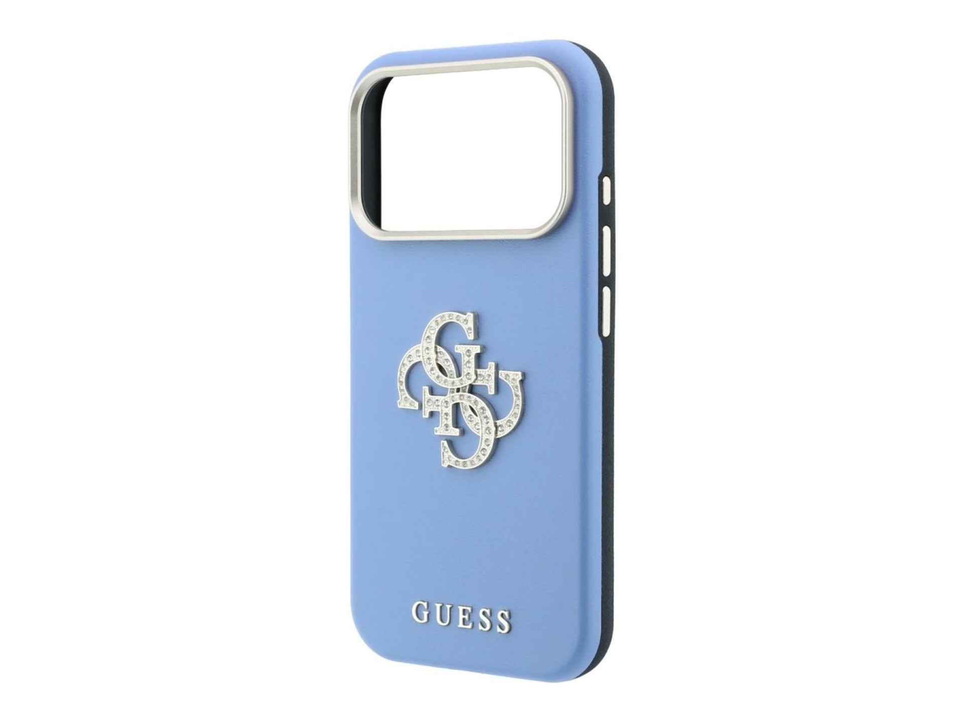 Capa Guess Smooth & Big Strass Logo para iPhone 18 Pro/17 Pro - Azul