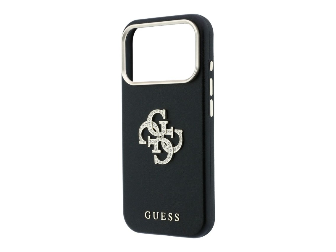 Guess Smooth & Big Strass Logo Case for iPhone 18 Pro Max / 17 Pro Max - Black