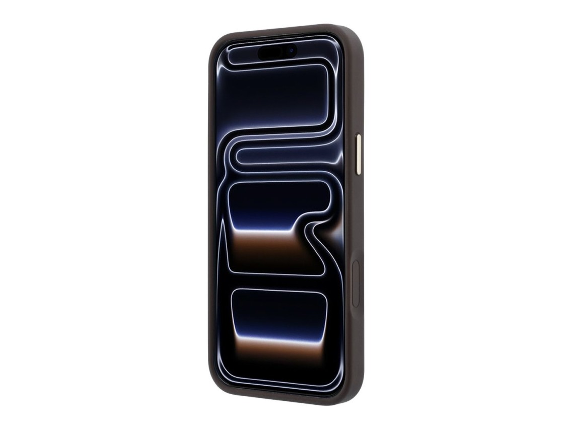 Capa Guess Ring Stand 360 4G Classic Logo MagSafe para iPhone 18 Pro/17 Pro - Castanho