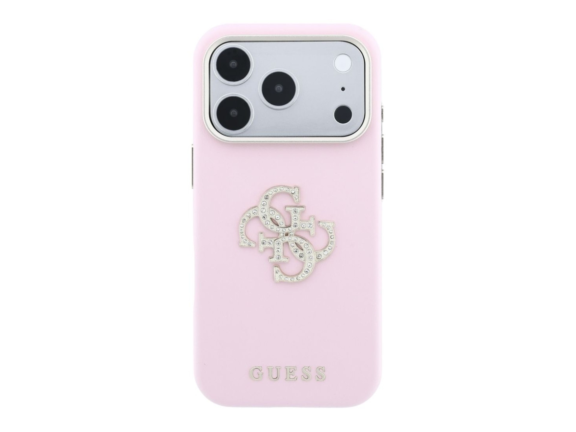 Guess Smooth & Big Strass Logo Case for iPhone 18 Pro Max / 17 Pro Max - Pink
