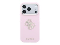 Guess Smooth & Big Strass Logo Case for iPhone 18 Pro Max / 17 Pro Max - Pink