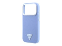 Capa MagSafe Guess com Logo Triangular Granulado para iPhone 18 Pro Max / 17 Pro Max - Azul Capa MagSafe Guess com Logo Triangular Granulado para iPhone 18 Pro Max / 17 Pro Max - Azul