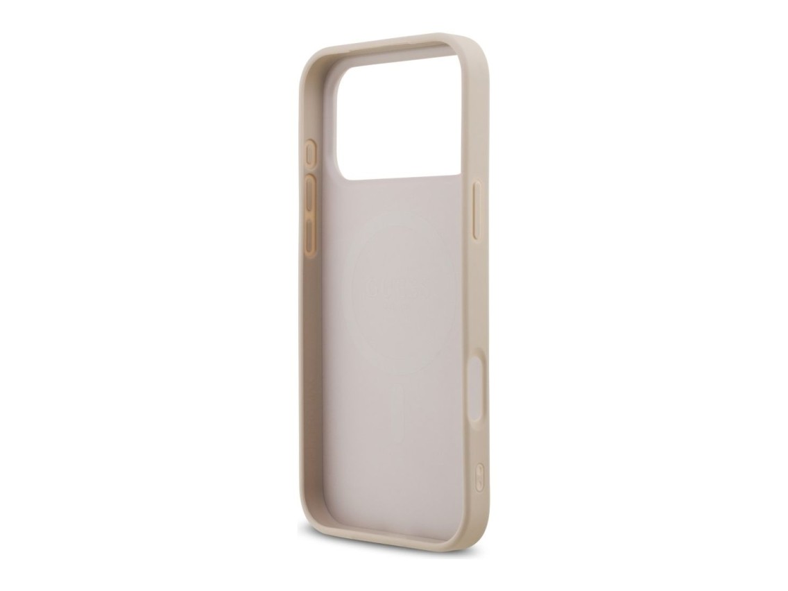 Guess Saffiano Classic Logo MagSafe Case for iPhone 18 Pro Max / iPhone 17 Pro Max - Pink