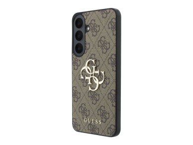 Guess Leather 4G Metal Logo Case for Samsung Galaxy S26 FE - Brown Guess Leather 4G Metal Logo Case for Samsung Galaxy S26 FE - Brown