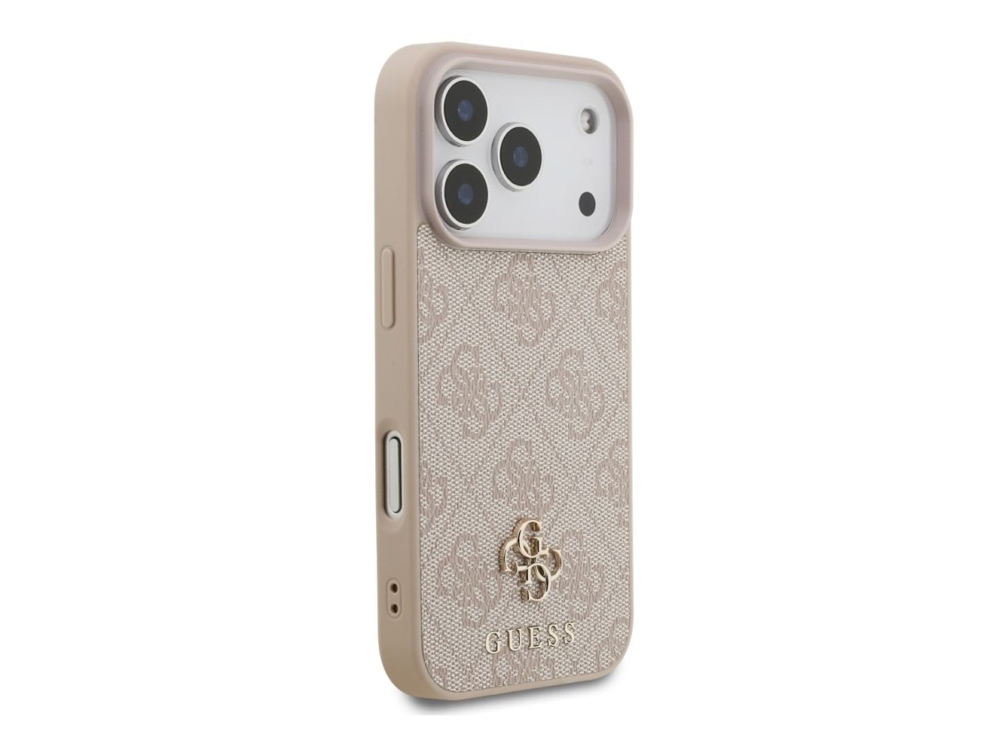 Guess 4G Small Classic Logo MagSafe Case for iPhone 18 Pro / 17 Pro - Pink