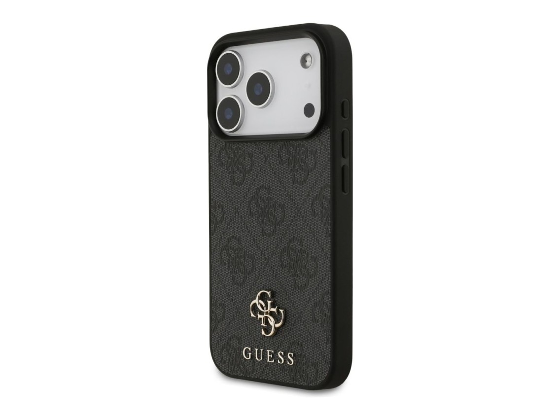 Capa Guess 4G Small Classic Logo MagSafe para iPhone 18 Pro/17 Pro - Preta