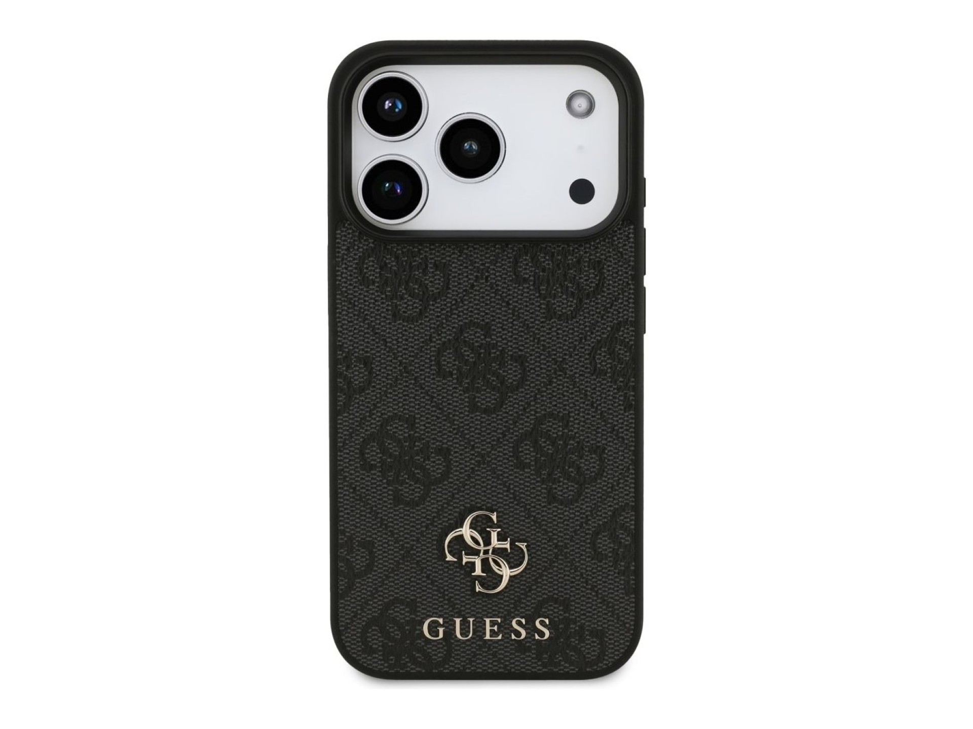 Capa Guess 4G Small Classic Logo MagSafe para iPhone 18 Pro/17 Pro - Preta