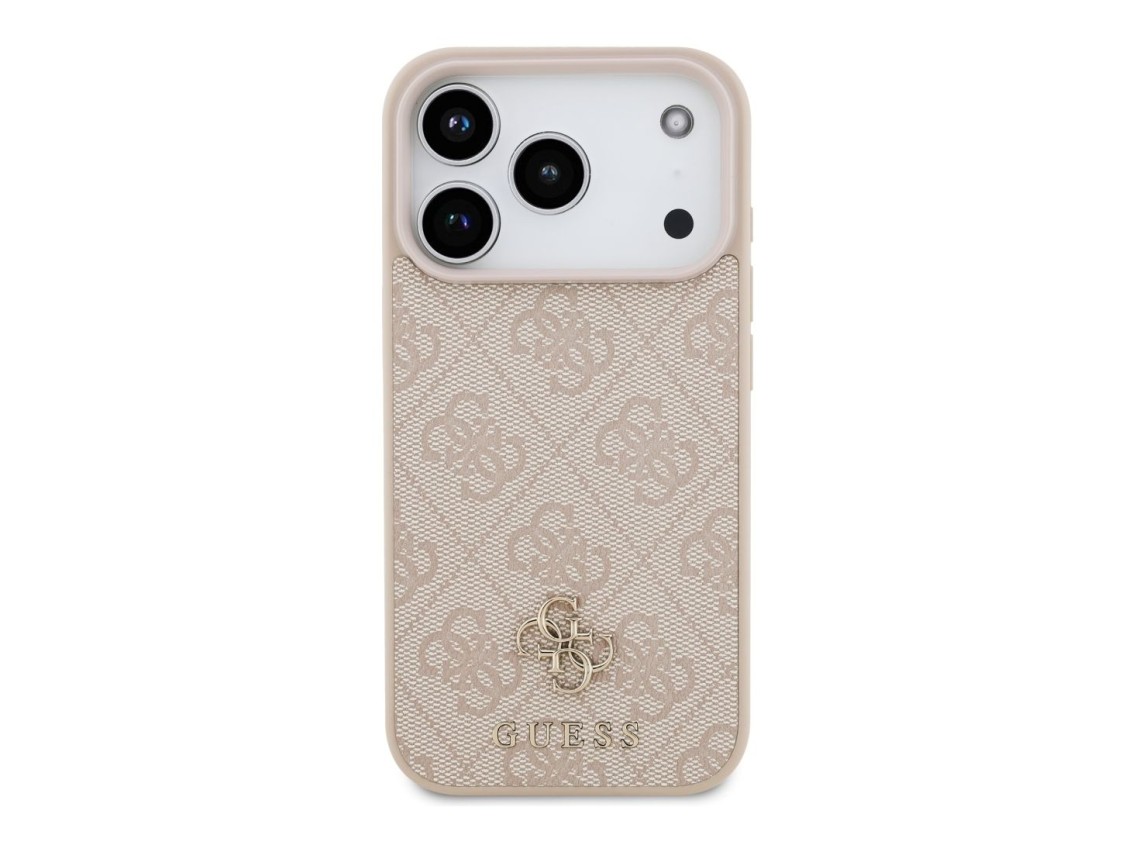 Guess 4G Small Classic Logo MagSafe Case for iPhone 18 Pro / 17 Pro - Pink