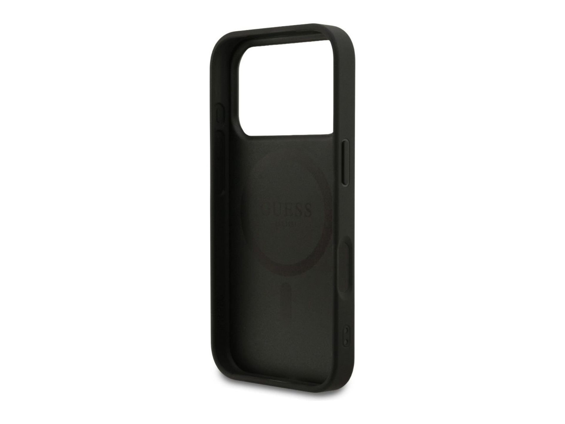 Capa Guess 4G Small Classic Logo MagSafe para iPhone 18 Pro/17 Pro - Preta