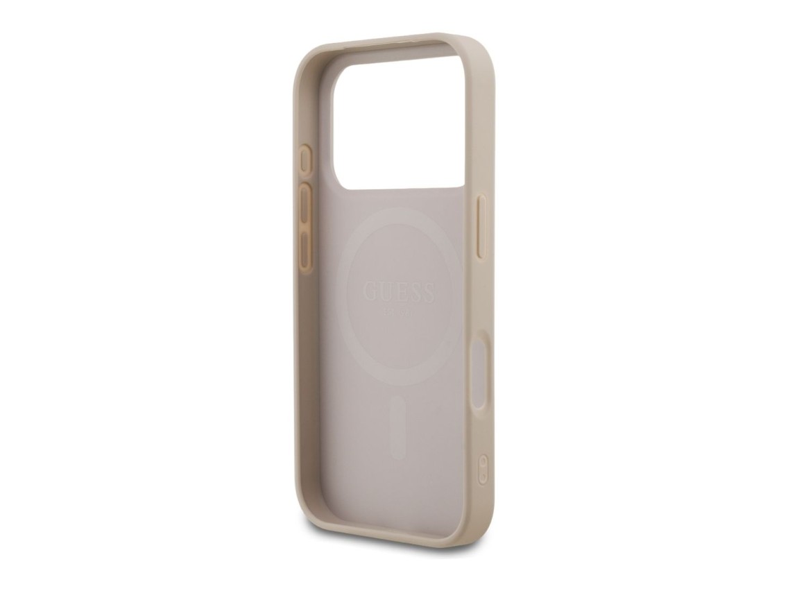 Guess 4G Small Classic Logo MagSafe Case for iPhone 18 Pro / 17 Pro - Pink
