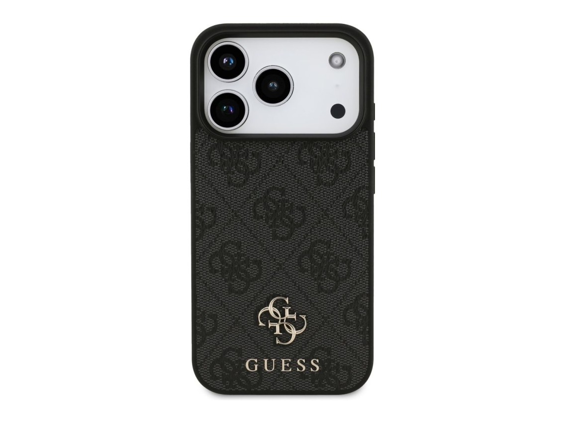 Capa Guess 4G Small Classic Logo MagSafe para iPhone 18 Pro/17 Pro - Preta