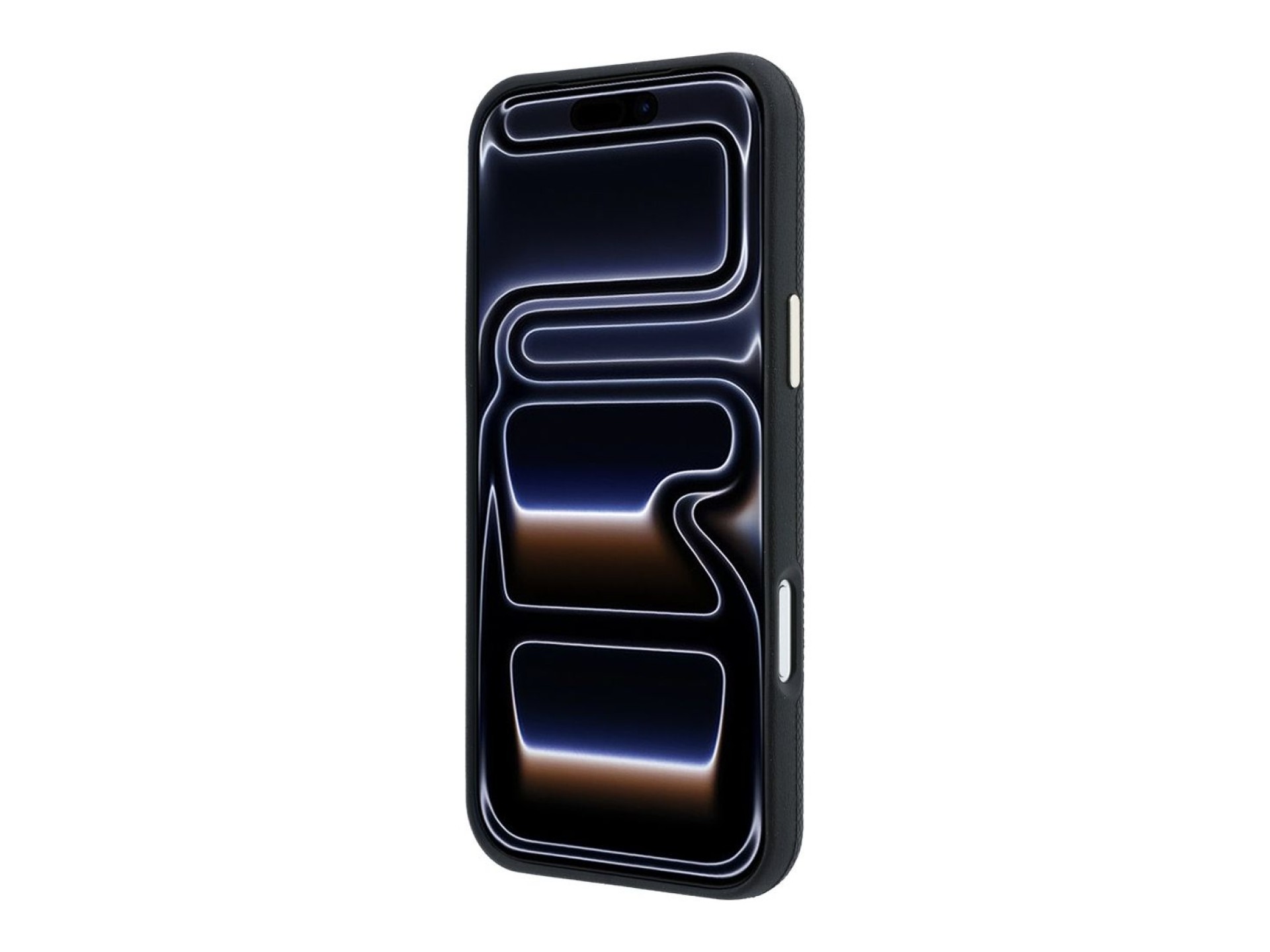 Capa MagSafe Guess com Logo Strass Redondo e Textura Granulada para iPhone 18 Pro Max / 17 Pro Max -