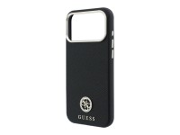 Capa MagSafe Guess com Logo Strass Redondo e Textura Granulada para iPhone 18 Pro Max / 17 Pro Max - Capa MagSafe Guess com Logo Strass Redondo e Textura Granulada para iPhone 18 Pro Max / 17 Pro Max -
