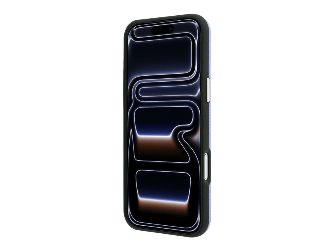 Capa MagSafe Guess com Logo Strass Redondo e Textura Granulada para iPhone 18 Pro Max / 17 Pro Max -