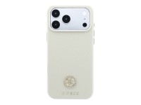 Capa MagSafe Guess com Logo Strass Redondo e Textura Granulada para iPhone 18 Pro / 17 Pro - Bege Capa MagSafe Guess com Logo Strass Redondo e Textura Granulada para iPhone 18 Pro / 17 Pro - Bege