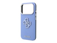 Guess Grained & Big Resin Logo case for iPhone 18 Pro / 17 Pro - blue Guess Grained & Big Resin Logo case for iPhone 18 Pro / 17 Pro - blue