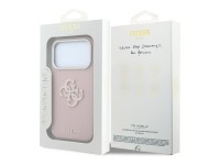Funda Guess con logo grande y textura granulada de resina para iPhone 18 Pro Max / 17 Pro Max - Rosa Funda Guess con logo grande y textura granulada de resina para iPhone 18 Pro Max / 17 Pro Max - Rosa