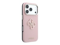 Funda Guess con logo grande y textura granulada de resina para iPhone 18 Pro Max / 17 Pro Max - Rosa Funda Guess con logo grande y textura granulada de resina para iPhone 18 Pro Max / 17 Pro Max - Rosa