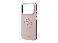 Funda Guess con logo grande y textura granulada de resina para iPhone 18 Pro Max / 17 Pro Max - Rosa Funda Guess con logo grande y textura granulada de resina para iPhone 18 Pro Max / 17 Pro Max - Rosa